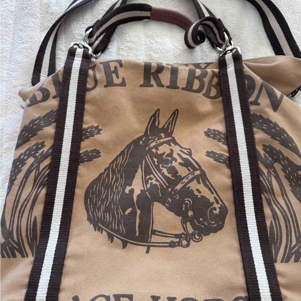Mary Ann Fancy Blue Ribbon Tote